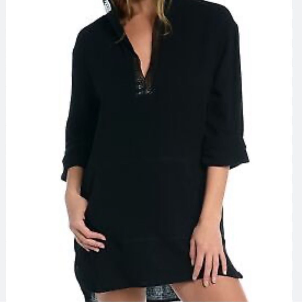 La Blanca Womens
Hooded Dress Cover Up